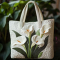 Artisanal Quilted Shell White Bag