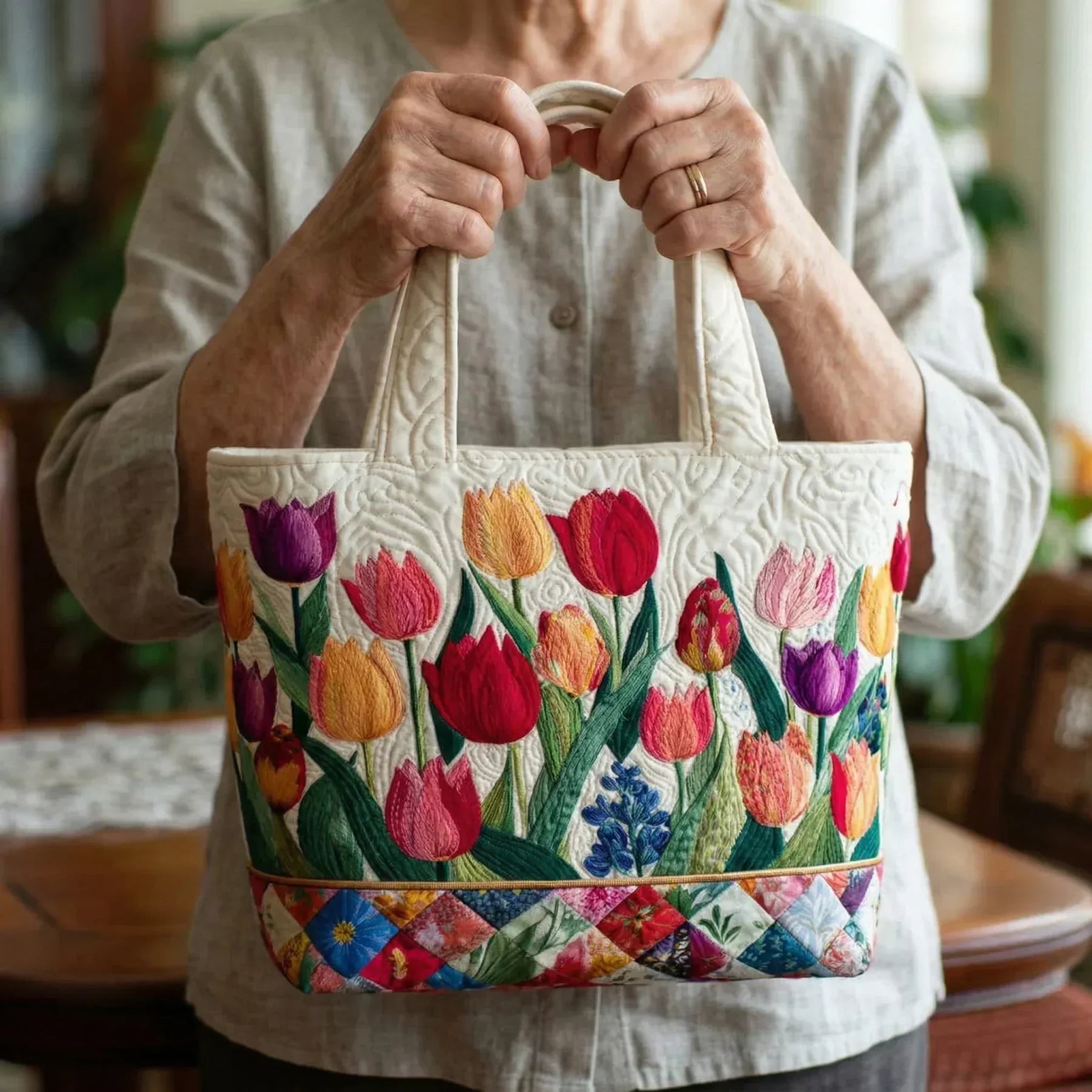 Quilted Tulip Bag